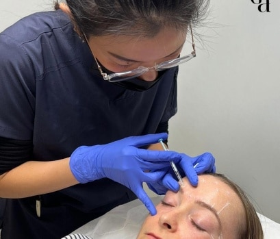 Woman Learning How To Properly Use An Injection